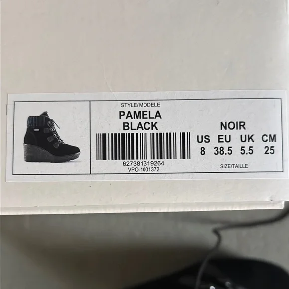 Cougar Black Fur-Lined Winter Boots - Picture 3 of 3